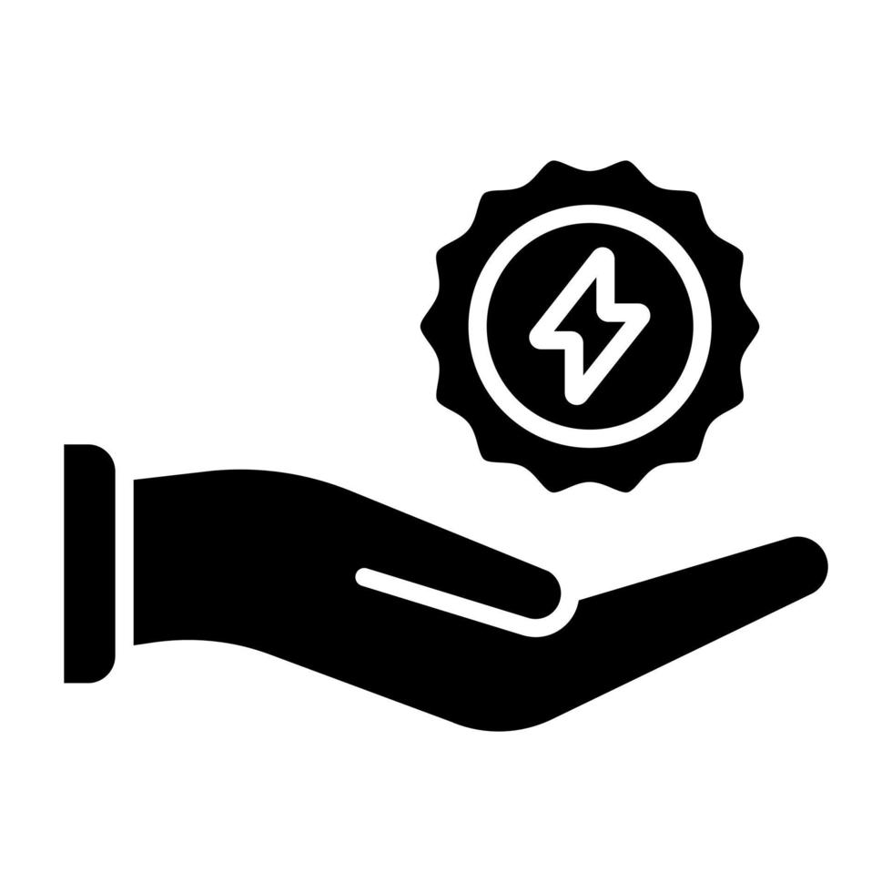 Energie Konservator Symbol Stil vektor