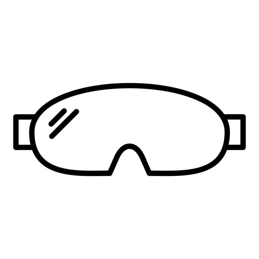 Brille Symbol Stil vektor