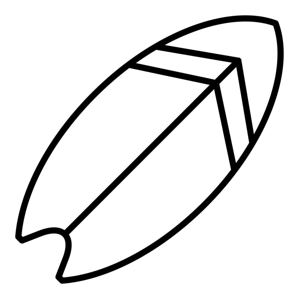 Surfbrett-Icon-Stil vektor