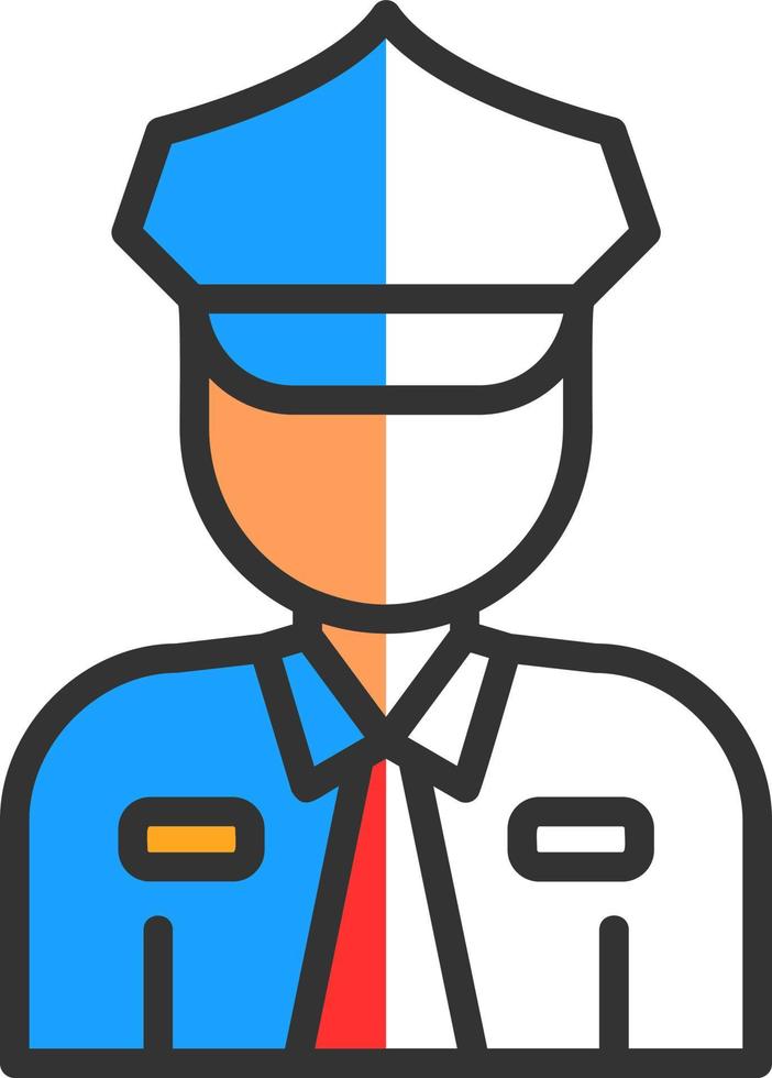 Polizei-Vektor-Icon-Design vektor