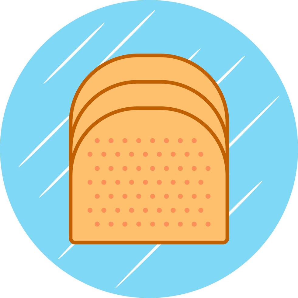 Toast-Vektor-Icon-Design vektor