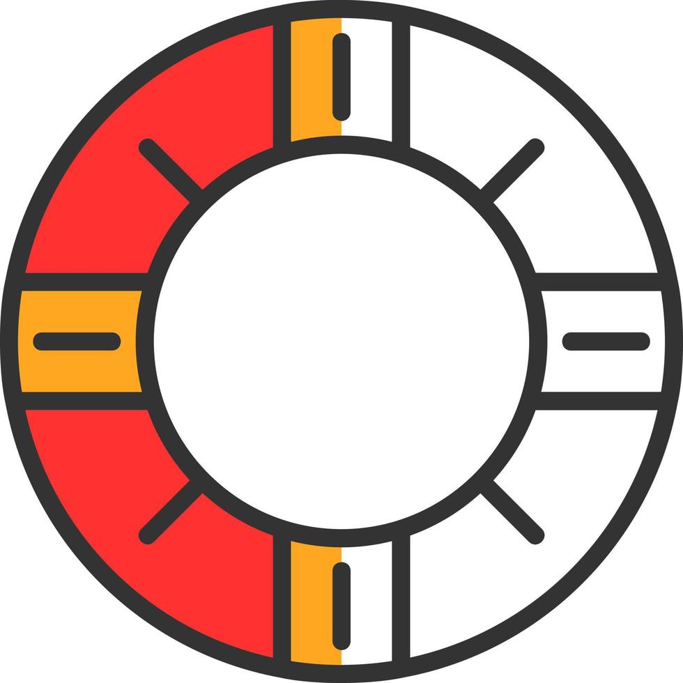 Rettungsring-Vektor-Icon-Design vektor