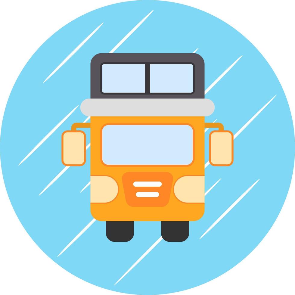 Doppeldecker-Bus-Vektor-Icon-Design vektor