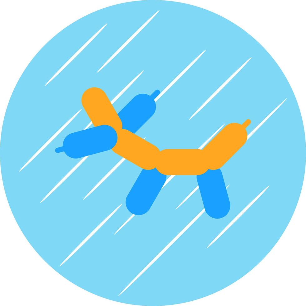 Ballon-Hund-Vektor-Icon-Design vektor