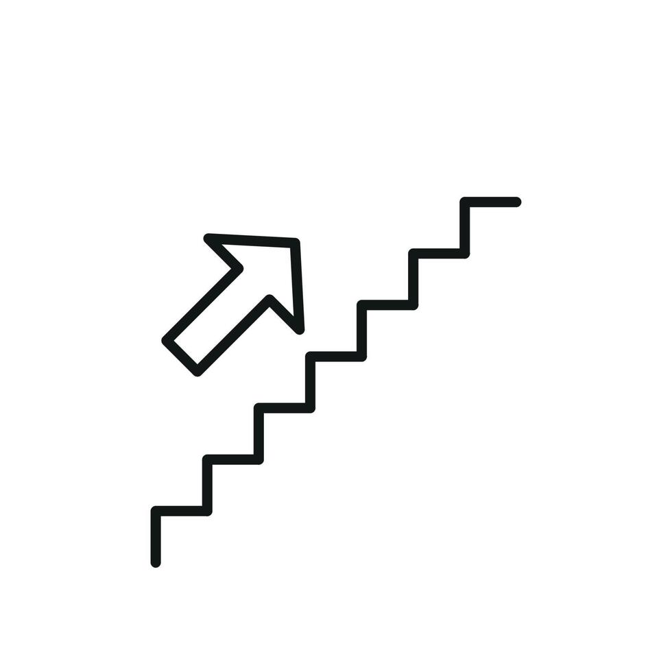 Rolltreppe Aufzug Symbol. Vektor Illustration. Geschäft Konzept Rolltreppe Piktogramm
