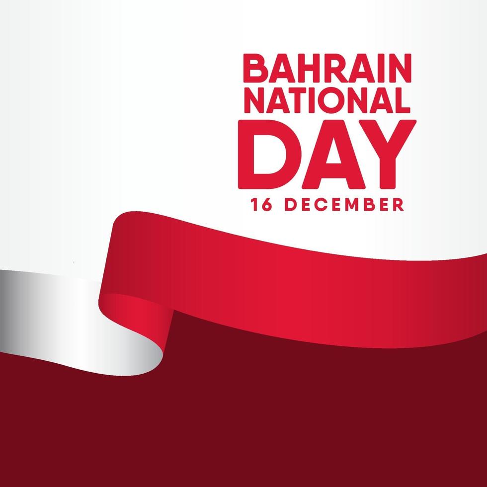 Bahrain nationaldag vektor mall design illustration