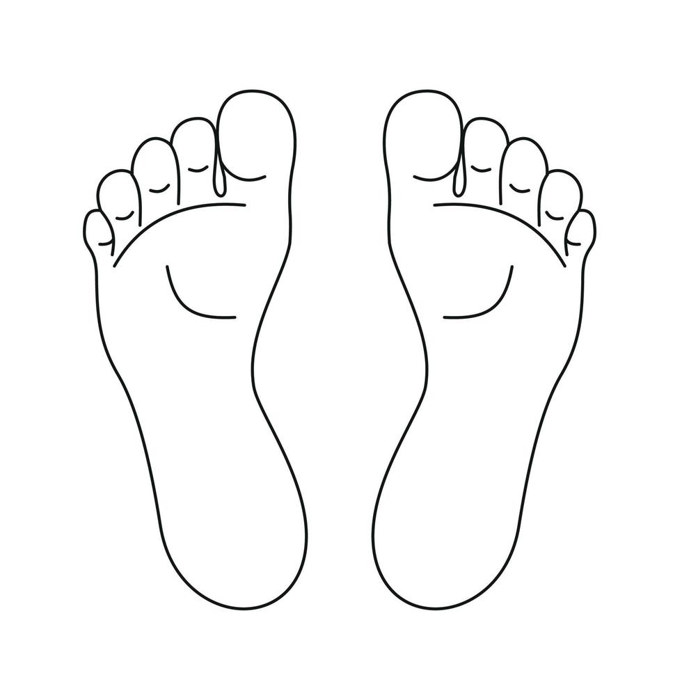 Fuß drucken Symbol. Vektor Illustration nackt Fuß Symbol auf Weiß Hintergrund.