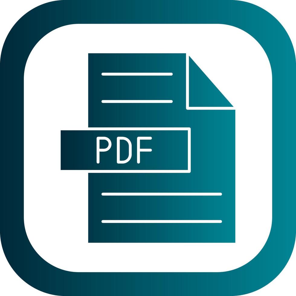 Pdf-Vektor-Icon-Design vektor