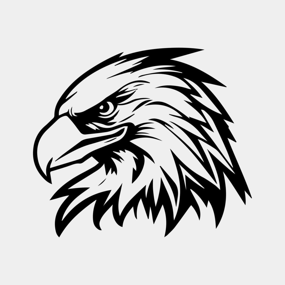 Adler Kopf Vektor Illustration, können Sein benutzt zum Maskottchen, Logo, bekleidung und Mehr