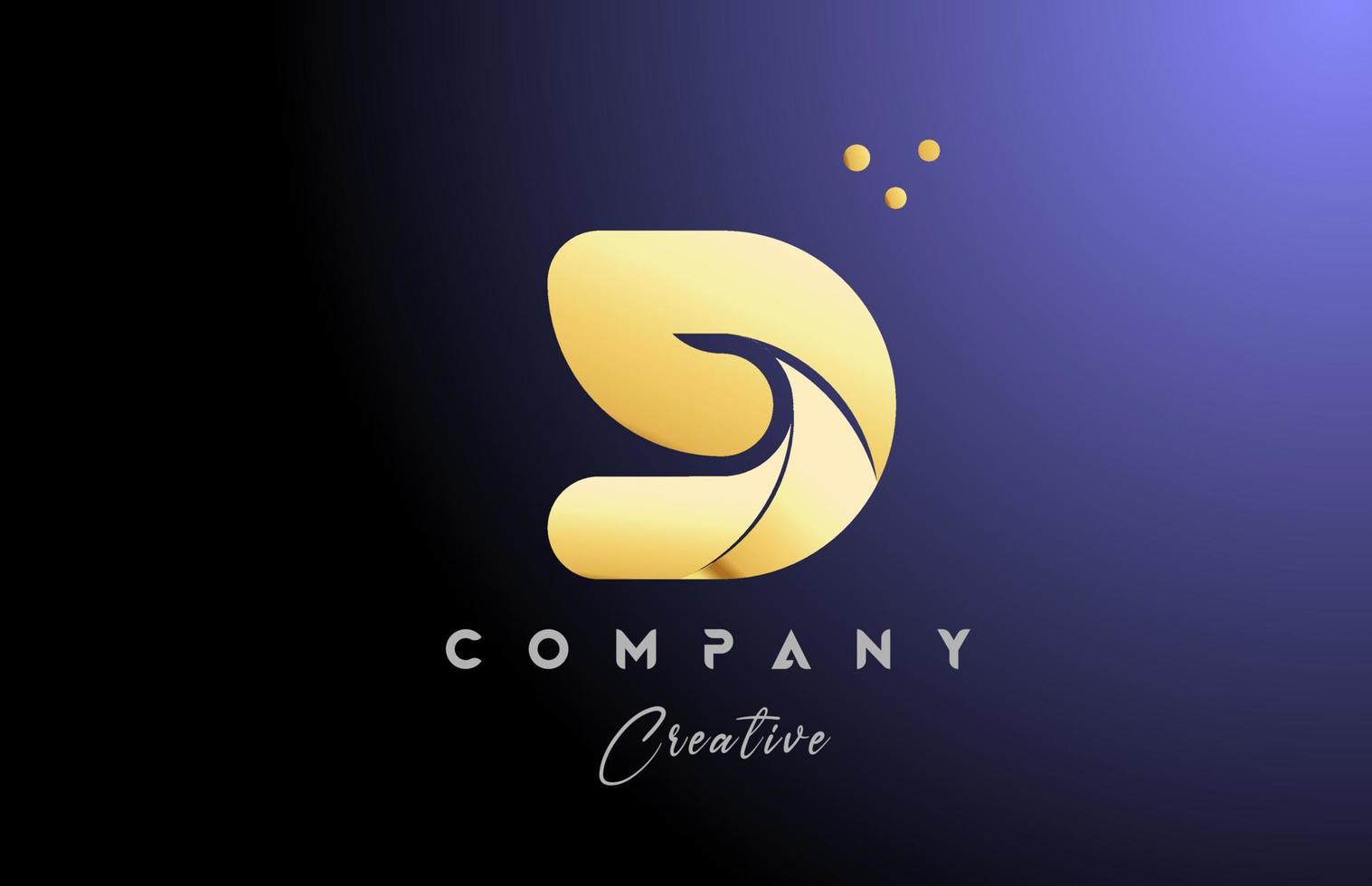 Gold golden G Alphabet Brief Logo Symbol Design. Gelb Blau Farbe mit Punkte. kreativ Vorlage zum Unternehmen und Geschäft vektor