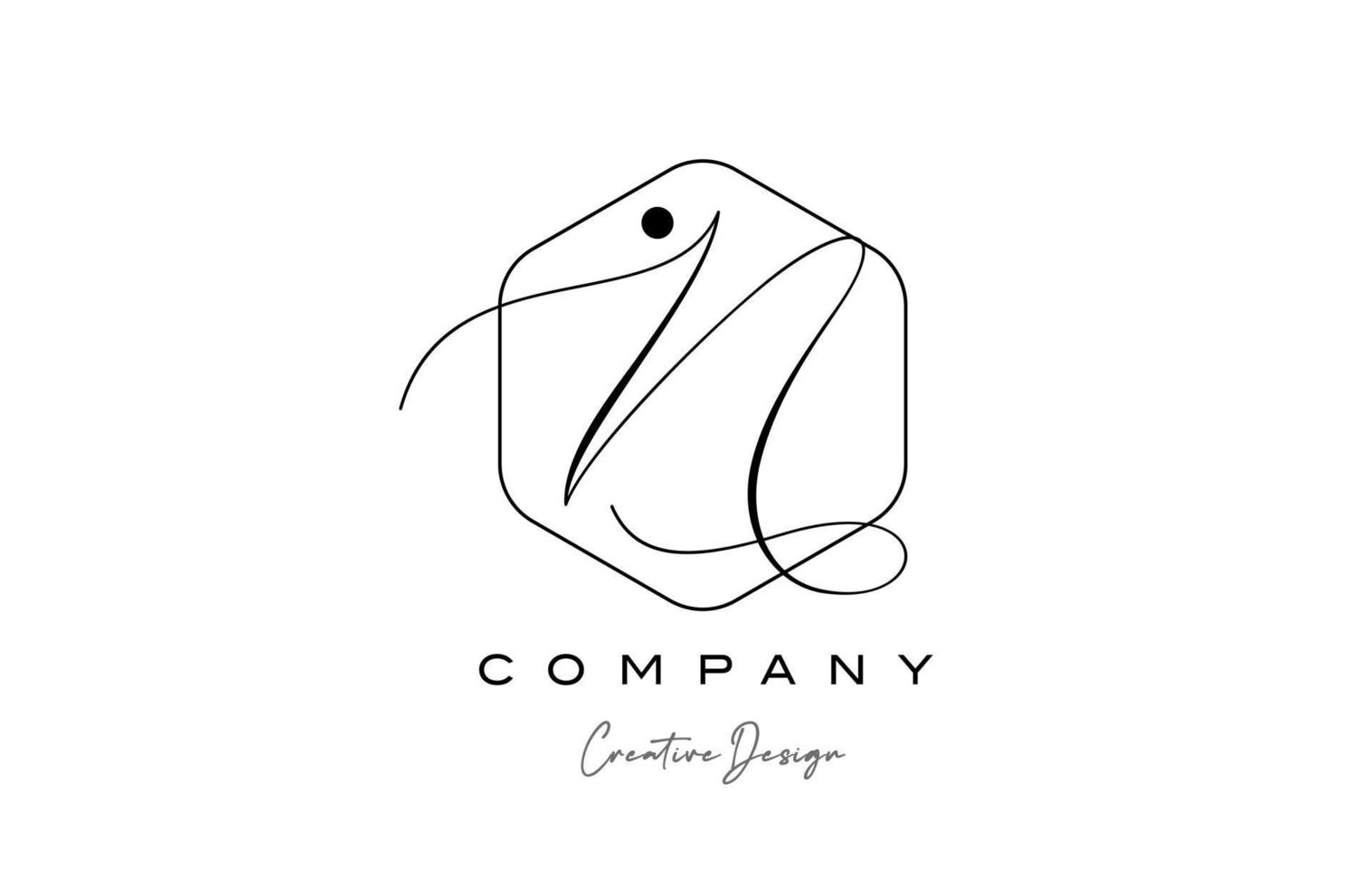 elegant alfabet brev n logotyp ikon design med polygon punkt och svart och vit Färg. kreativ mall för företag och företag vektor