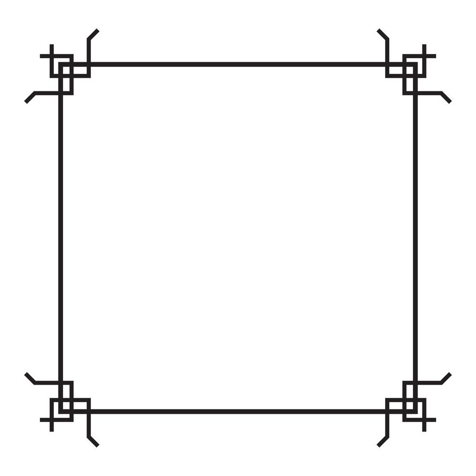 dekorativ Zier Rand Frames zum Etikette Design vektor