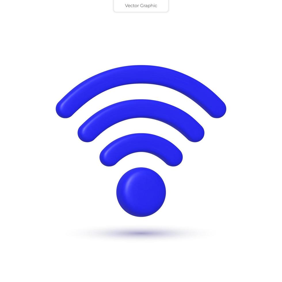 realistisk 3d trådlös nätverk vektor illustration med ansluten enheter, routrar, och signaler. perfekt för tech och anslutning begrepp.