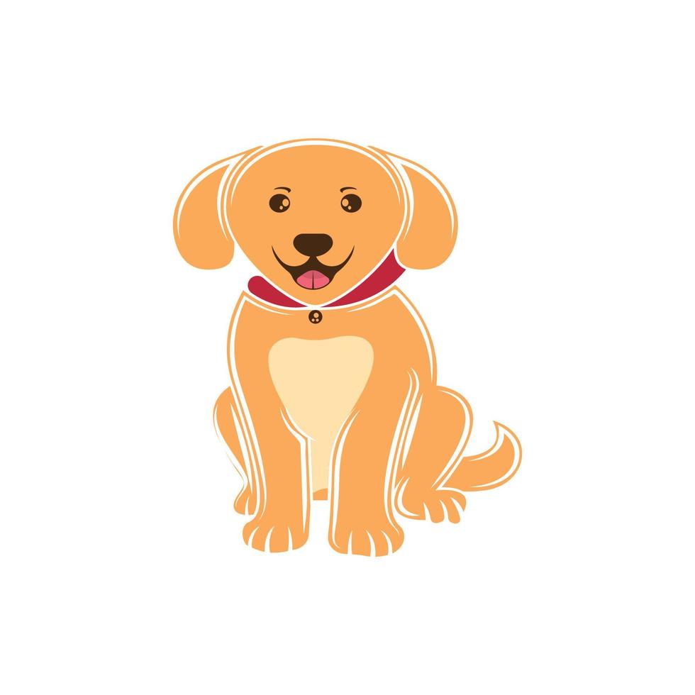 Hund Logo Vektor Design Symbol
