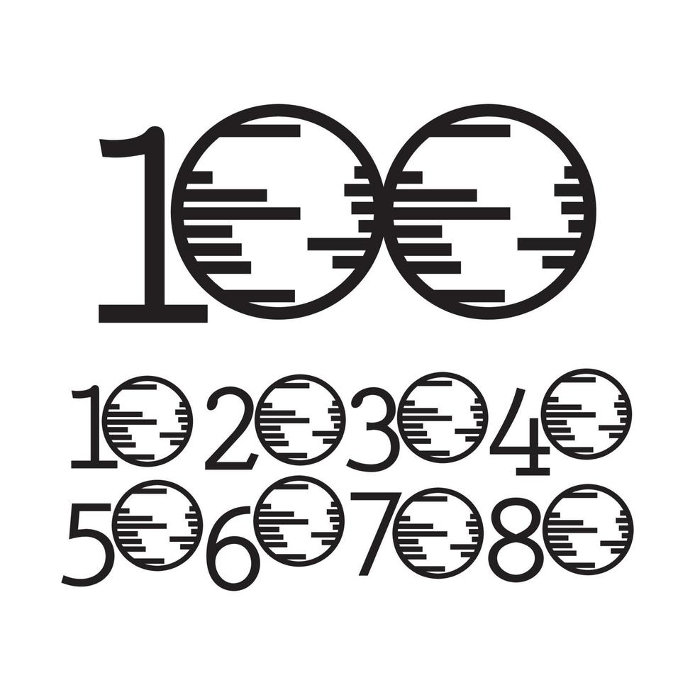 100 års jubileumsvektormallillustration vektor