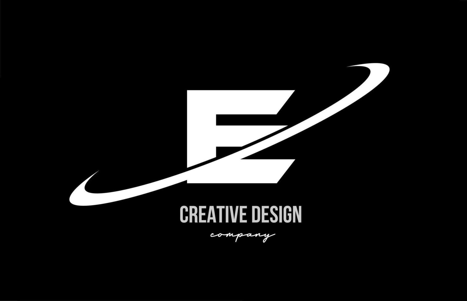 schwarz Weiß e Alphabet Brief Logo mit groß rauschen. korporativ kreativ Vorlage Design zum Unternehmen und Geschäft vektor