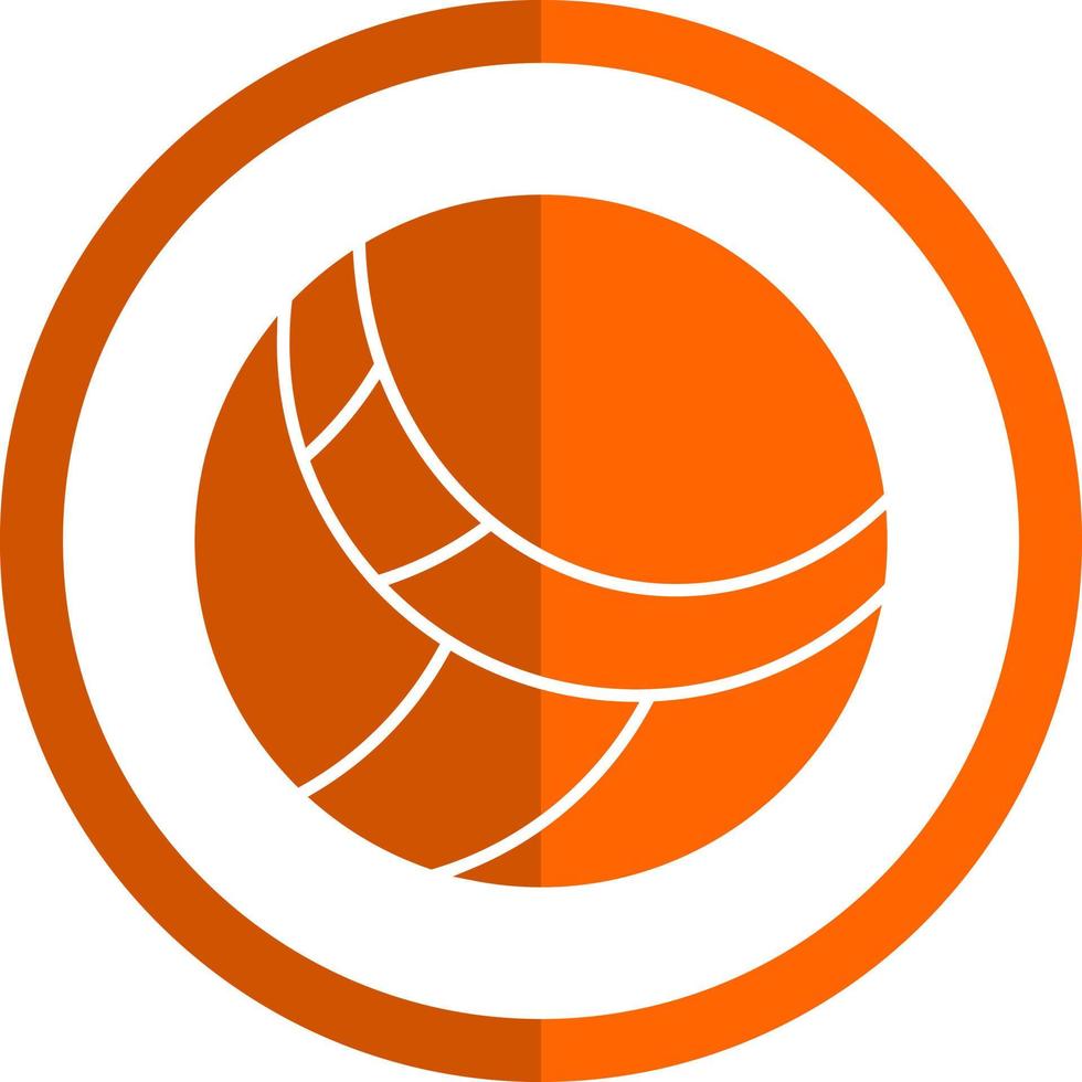 Volleyball-Vektor-Icon-Design vektor