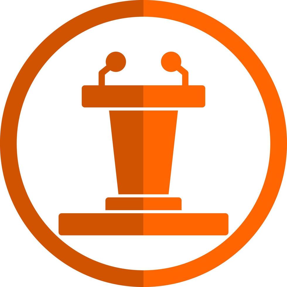 Podium-Vektor-Icon-Design vektor