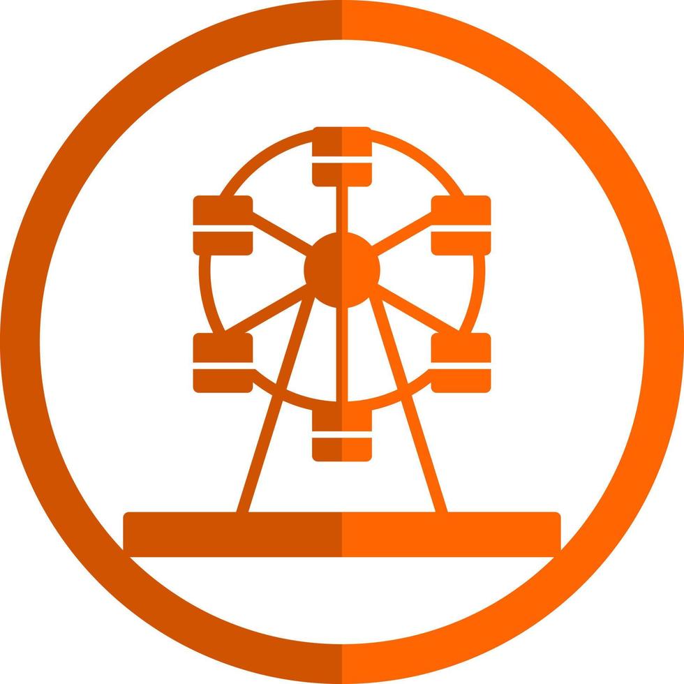 Riesenrad-Vektor-Icon-Design vektor