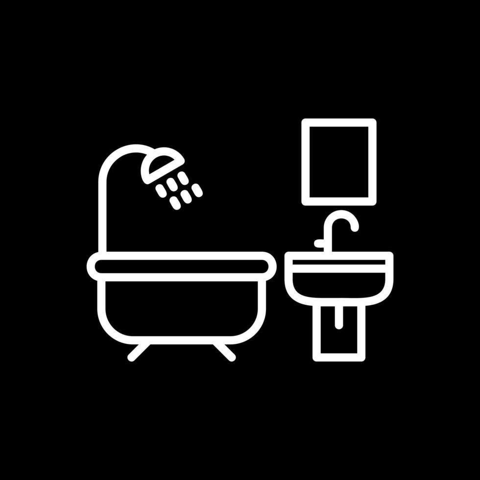 Badezimmer-Vektor-Icon-Design vektor