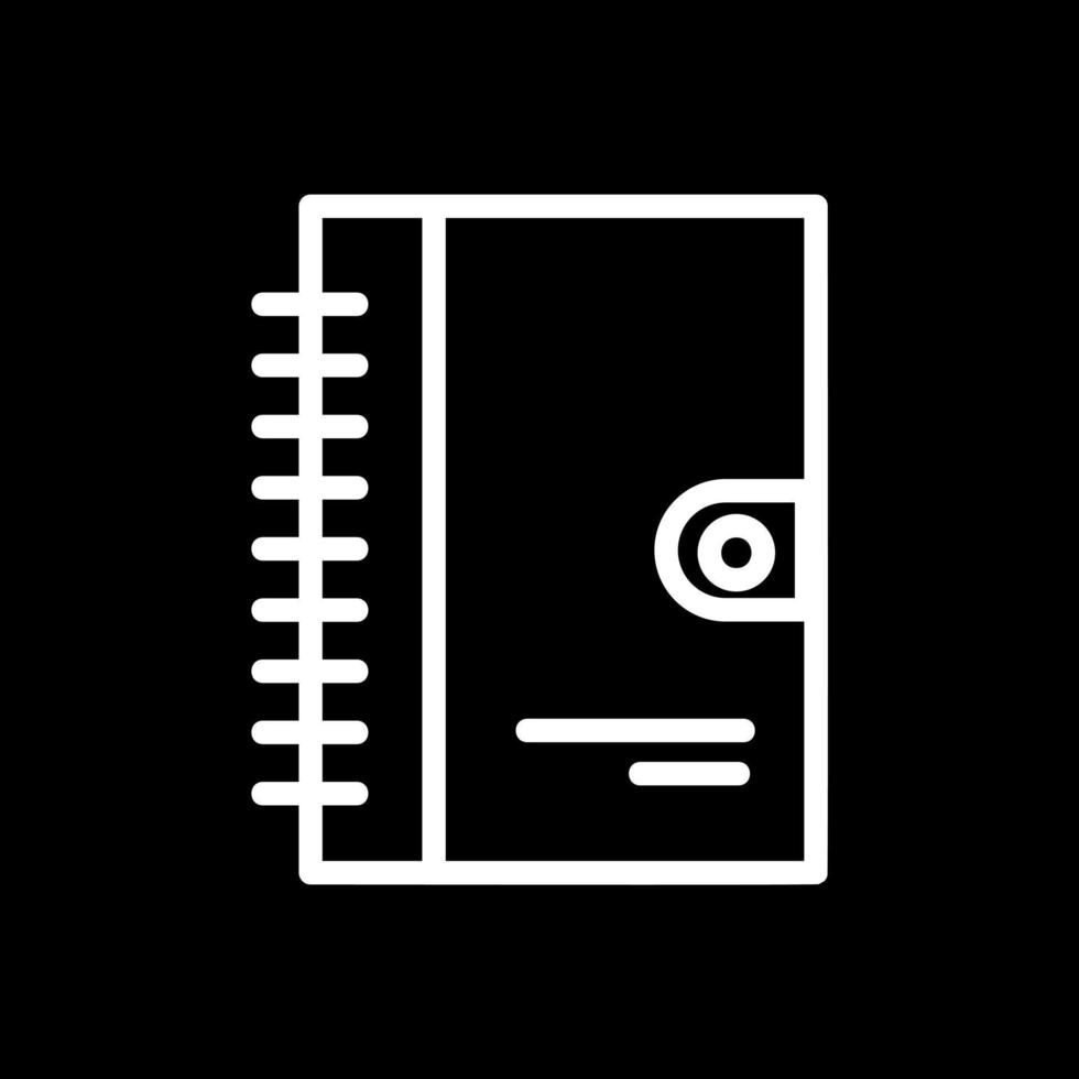 dagbok vektor ikon design