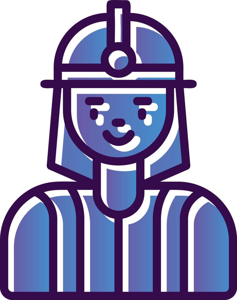 Feuerwehrmann-Vektor-Icon-Design vektor