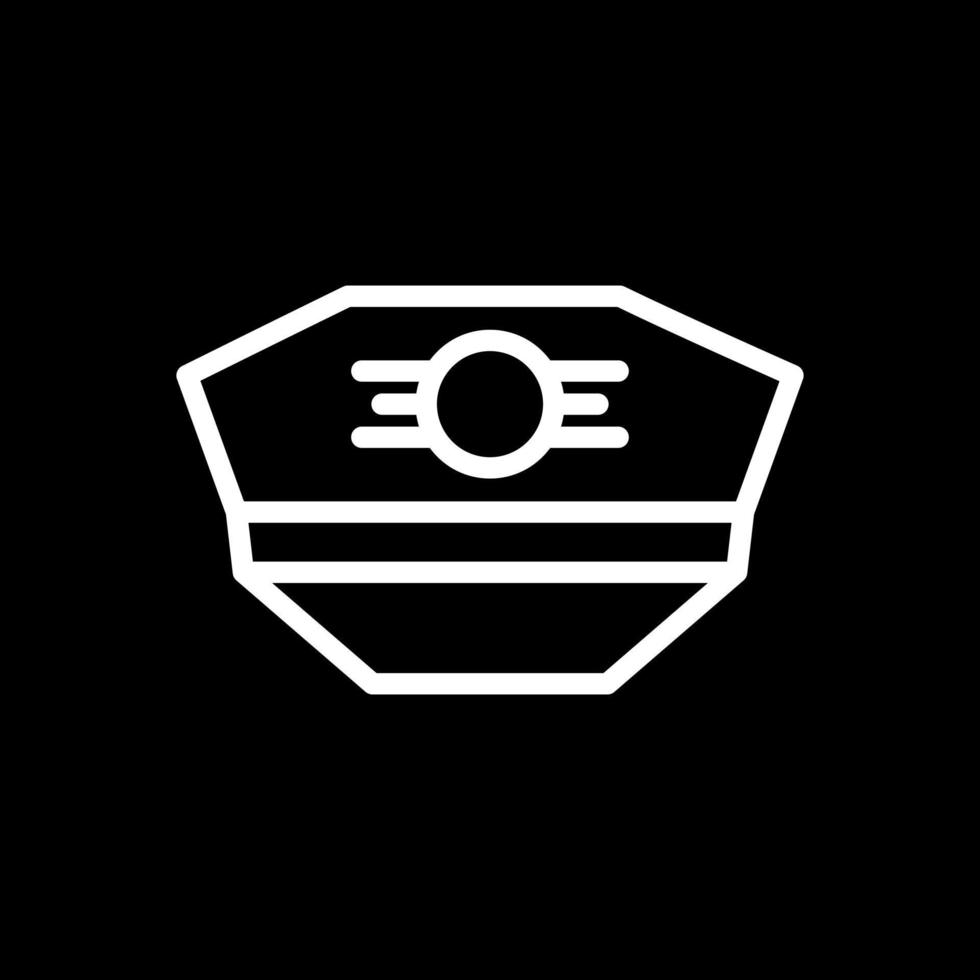 Pilotenhut-Vektor-Icon-Design vektor