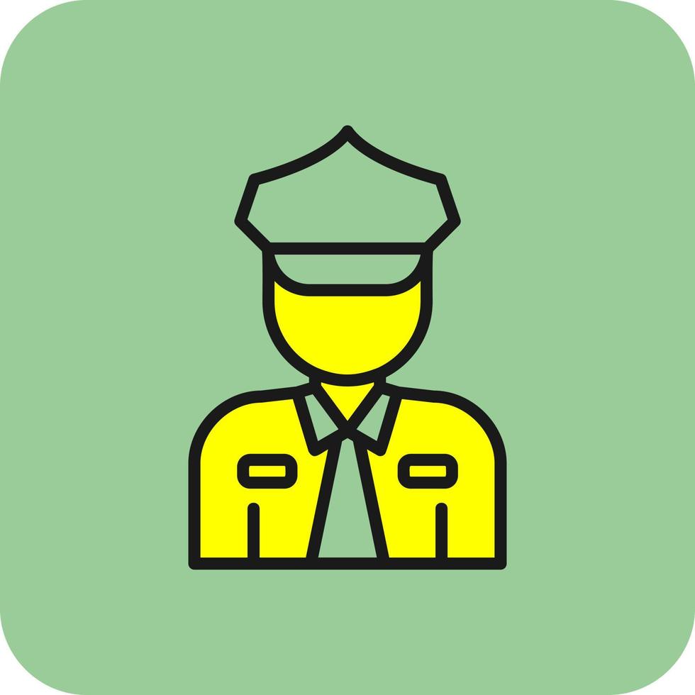 Polizei-Vektor-Icon-Design vektor