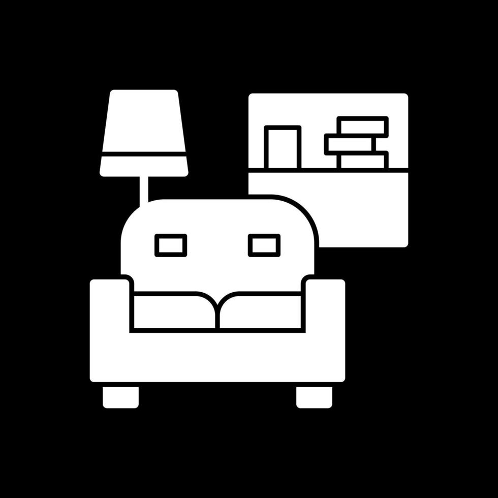 Wohnzimmer-Vektor-Icon-Design vektor