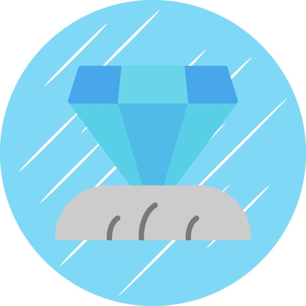 Diamant-Vektor-Icon-Design vektor