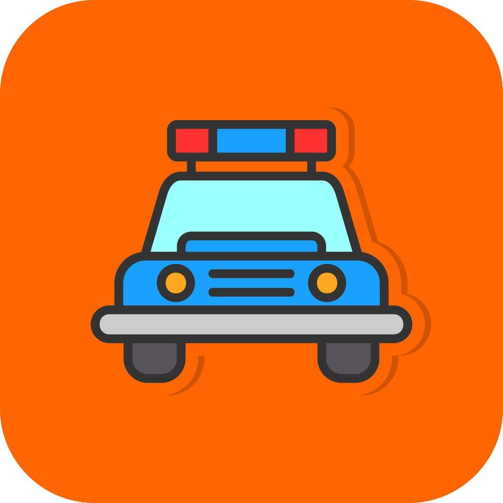 Polizeiauto-Vektor-Icon-Design vektor