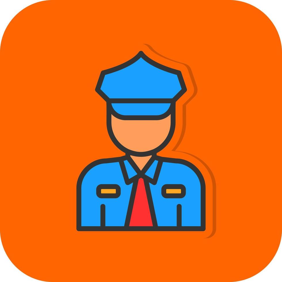 Polizei-Vektor-Icon-Design vektor