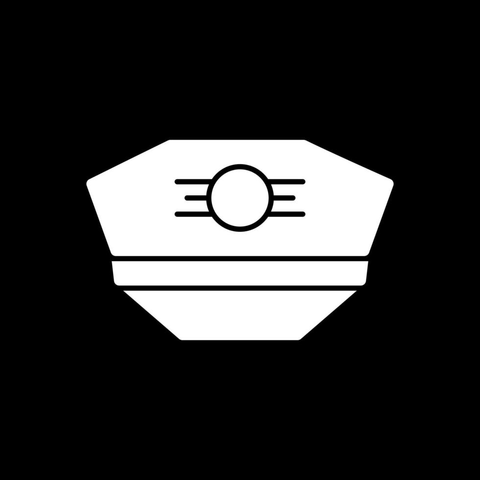 Pilotenhut-Vektor-Icon-Design vektor