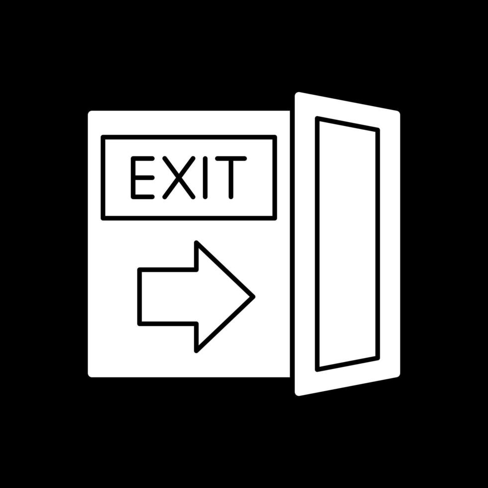 Exit-Vektor-Icon-Design vektor