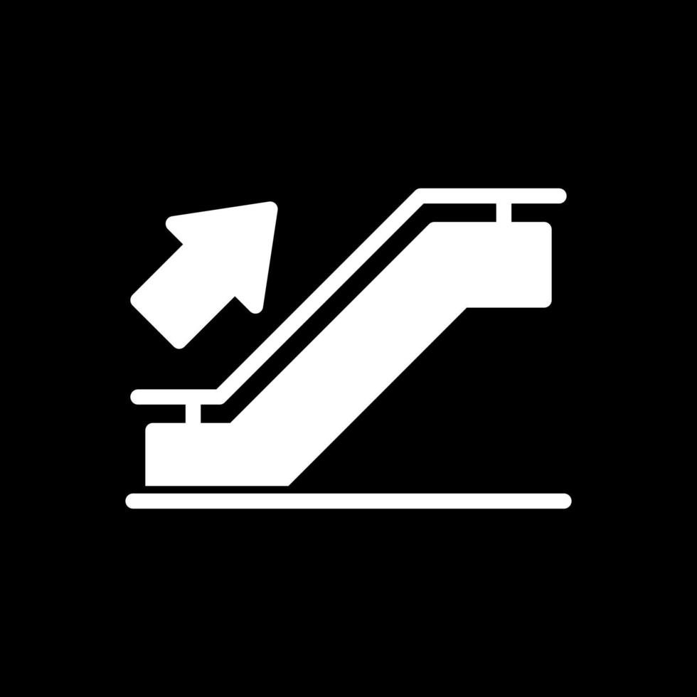 Rolltreppen-Vektor-Icon-Design vektor