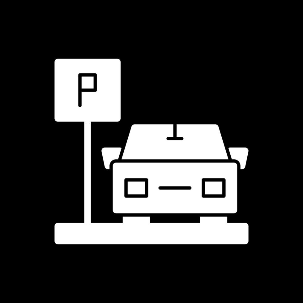 Parkplatz-Vektor-Icon-Design vektor