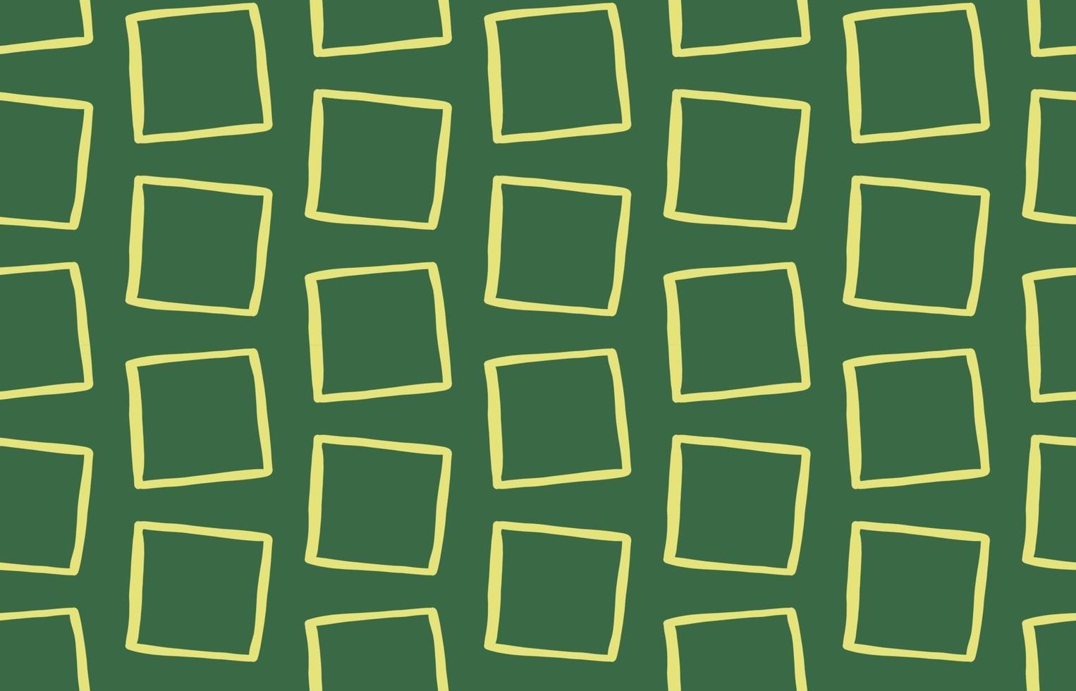 handritad, grön, gul färg sömlösa mönster vektor