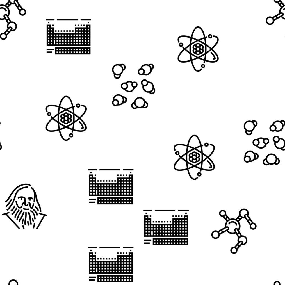 chemisch Wissenschaft Chemie Vektor nahtlos Muster