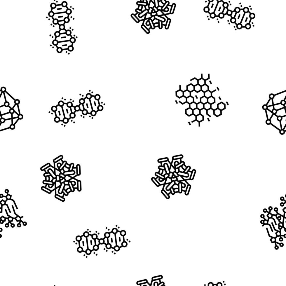 molekular Wissenschaft Chemie Atom Vektor nahtlos Muster