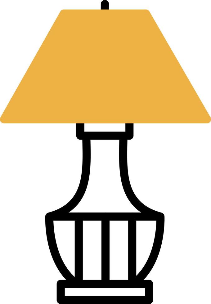 Lampe-Vektor-Icon-Design vektor