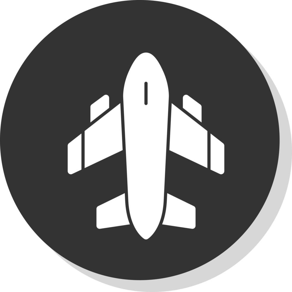 Flugzeug-Vektor-Icon-Design vektor