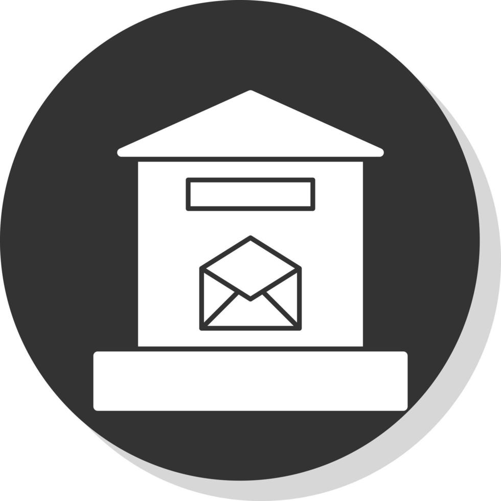 Briefkasten-Vektor-Icon-Design vektor