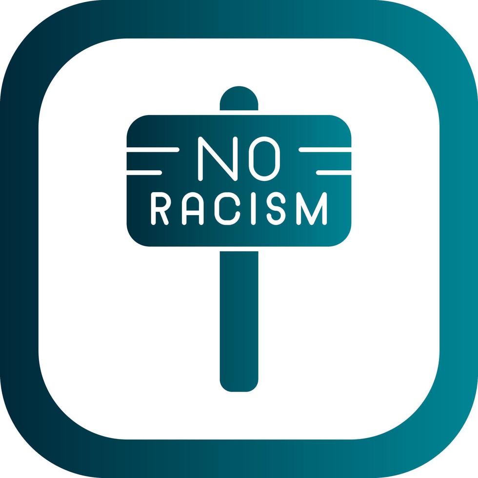 Nej rasism vektor ikon design