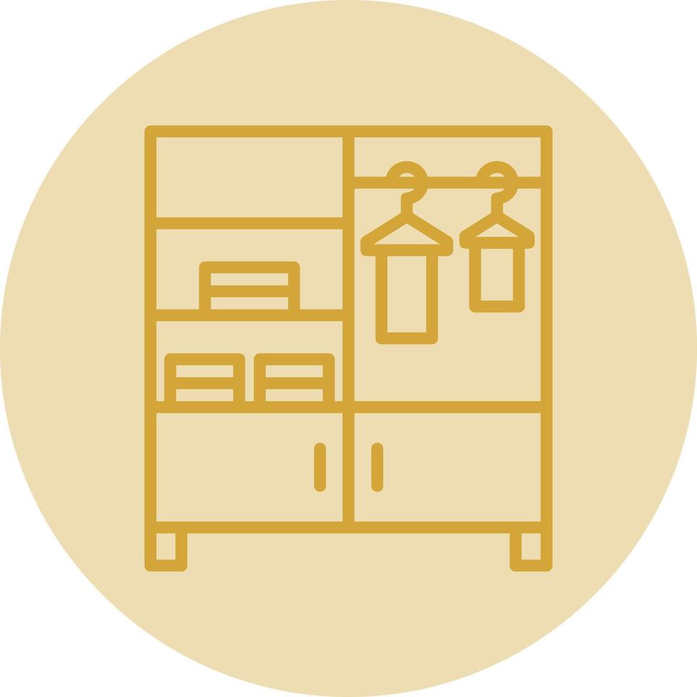 Schrank-Vektor-Icon-Design vektor