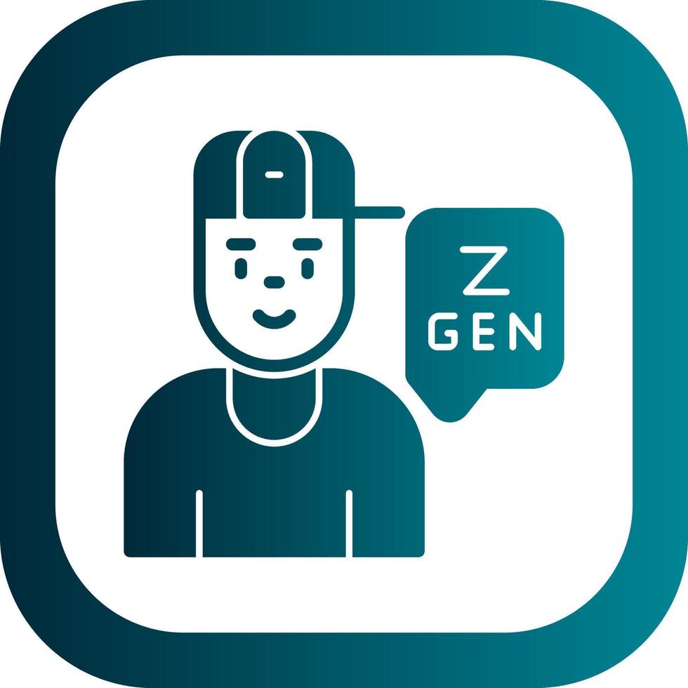 Generation z-Vektor-Icon-Design vektor