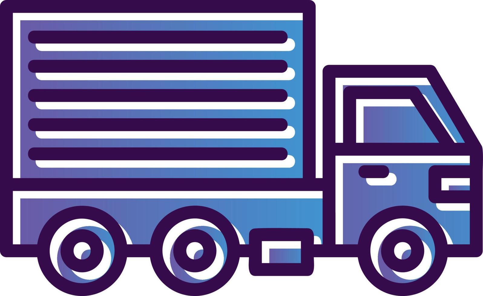 Fracht-LKW-Vektor-Icon-Design vektor