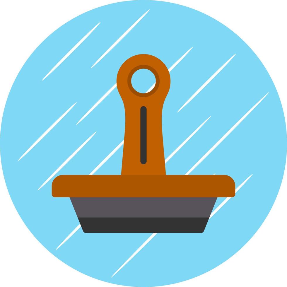 Gummistempel-Vektor-Icon-Design vektor