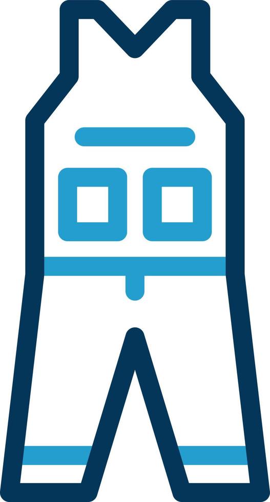 Overall Kleidung Vektor Icon Design