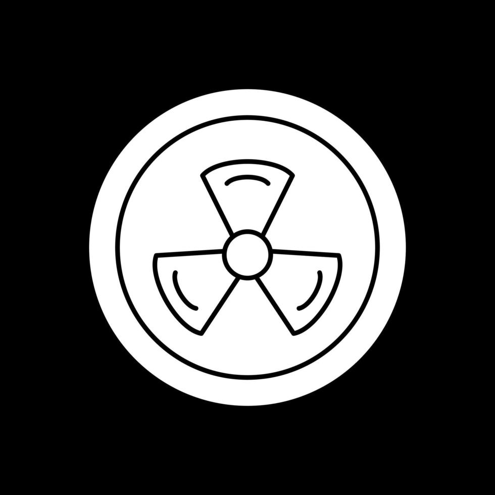 Strahlungsvektor-Icon-Design vektor