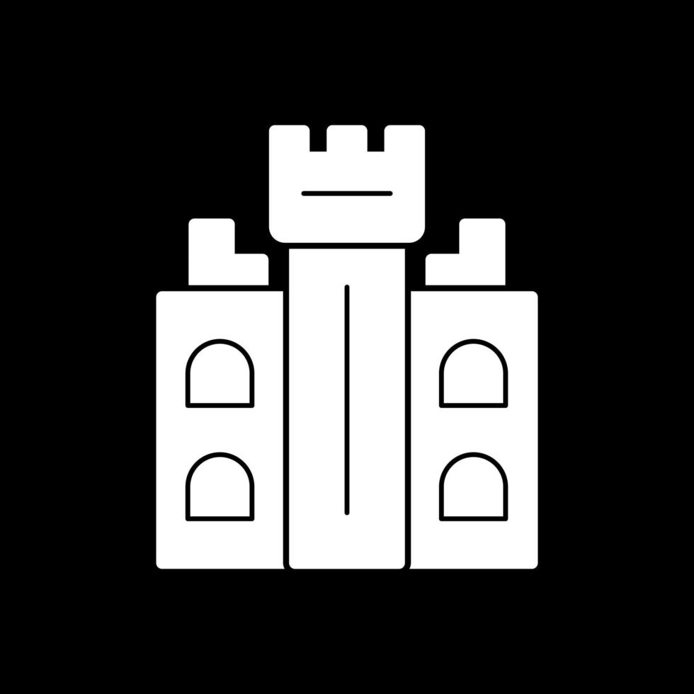 Burgturm-Vektor-Icon-Design vektor